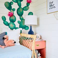 Coral-Colored Nightstands Provide Essential Storage