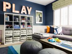 Blue Contemporary Boy's Bedroom