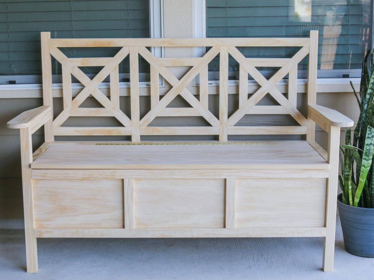 How to Build an Outdoor Bench With Storage | HGTV