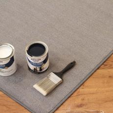 How to Add Painted Dots to an Outdoor Rug: Materials