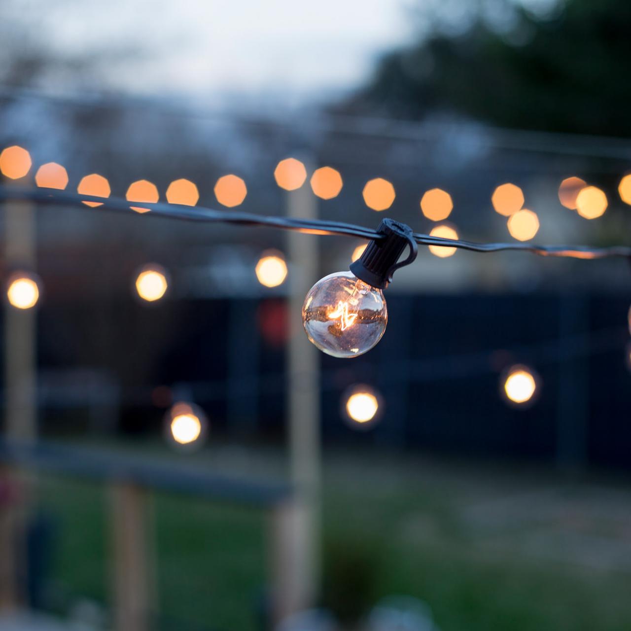 How to Hang Outdoor String Lights From DIY Posts