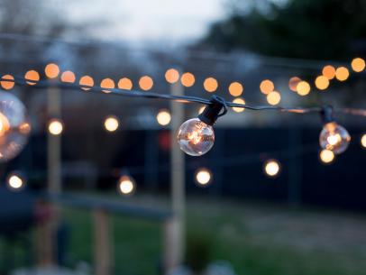 How To Hang Outdoor String Lights From, How To Attach String Lights Cement