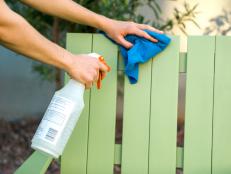 The gentle abrasiveness of baking soda is perfect for cleaning stains off painted outdoor furniture. And a baking soda mixture works well on outdoor fabric stains, too. 