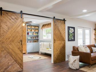 Playroom/Guest Room With Barn Doors