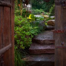 Rustic, Welcoming Entrance to Garden