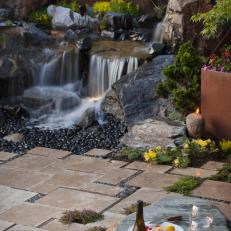 Waterfall and Patio