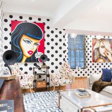 Pop Art-Inspired Living Room