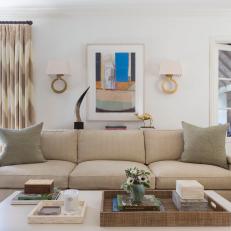 Contemporary Living Room is Fresh and Bright