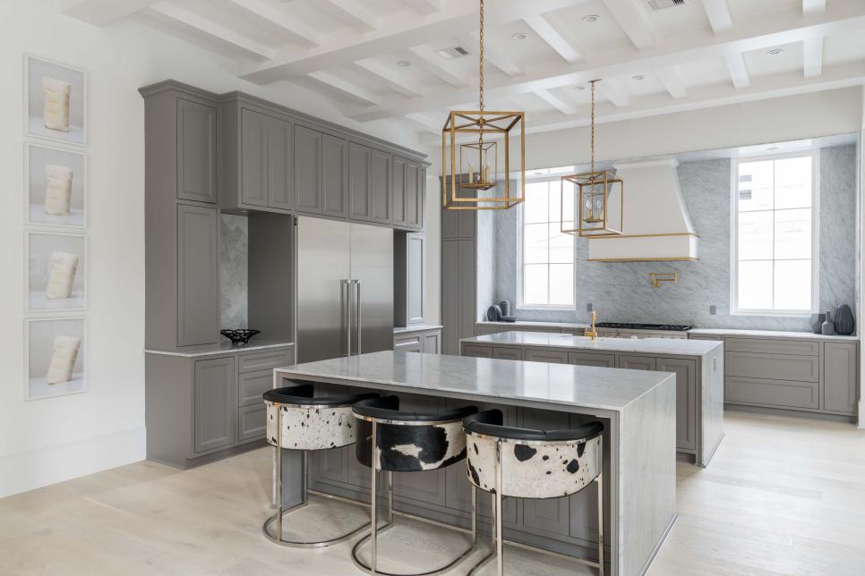 20 Gray Kitchen Cabinets We Re Loving Hgtv