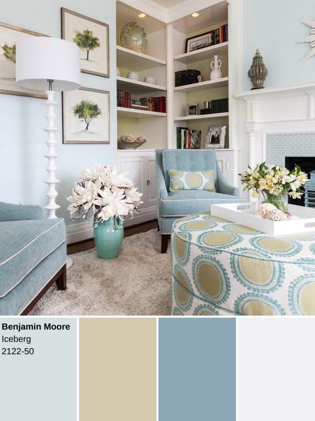 light Blue to White Color Palette