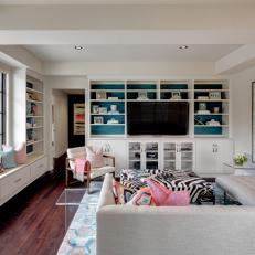 Contemporary Multicolored Kids' Living Room