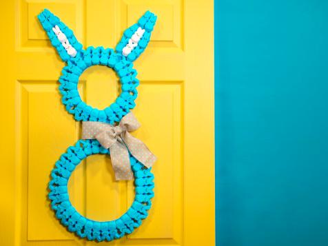How to Make a Marshmallow Bunny Wreath