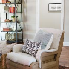 Upholstered Armchair in Living Room