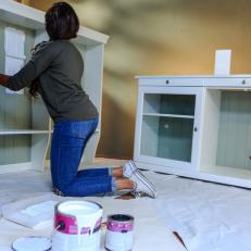 Outdoor Bar and Buffet: Paint the Cabinet
