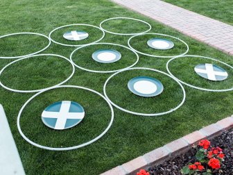 Add BIG time fun to your next outdoor get together with this over-sized Tic Tac Toe game you can build with your kids!