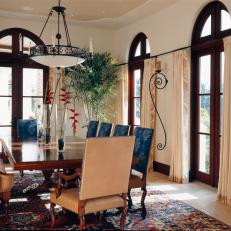 Traditional Dining Room with a Spin