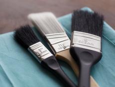 Three Different Sized Paint Brushes