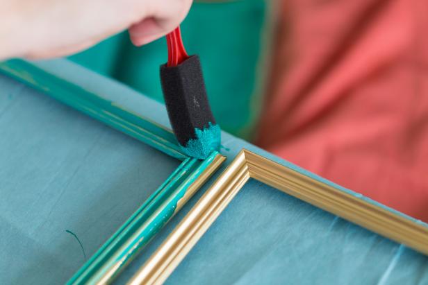 Using the same shade of chalk paint, apply a coat or two and allow to dry.
