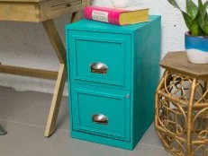 Beauty of Turquoise Filing Cabinet