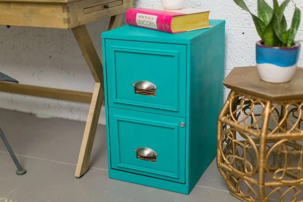 Beautiful Filing Cabinet Makeover HGTV