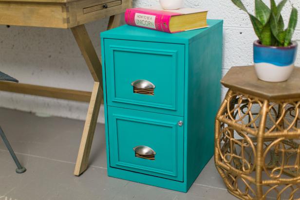 Beauty of Turquoise Filing Cabinet