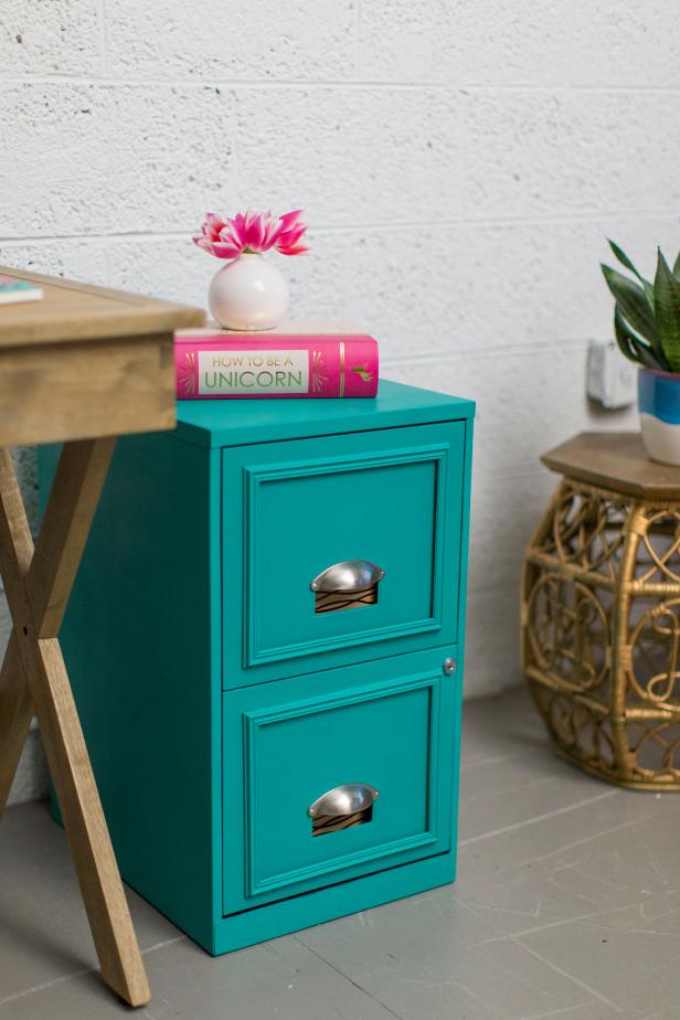 Beauty of Turquoise Filing Cabinet