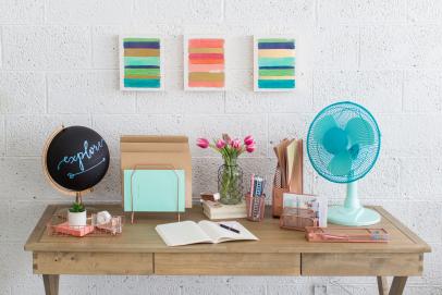 DIY Office & Craft Room Decor: Spray Painting Something Different