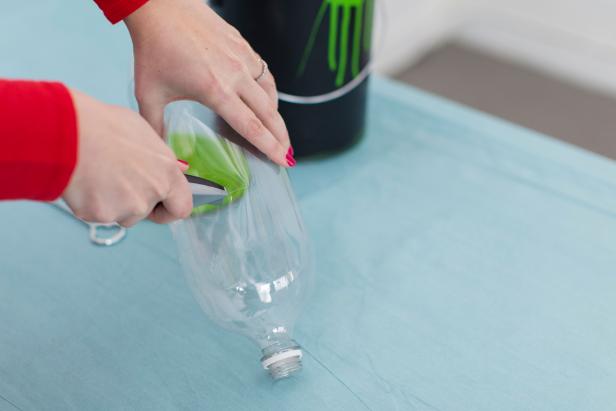 Cutting Plastic Soda Bottle to Make Funnel