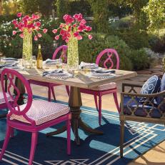 Incorporating color in your outdoor space is easy.