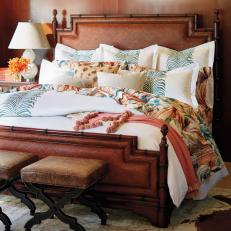 A well-layered bed makes the perfect retreat