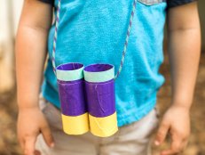 These colorful, easy to make binoculars will have kids on the look-out for fun and adventure 24-7.