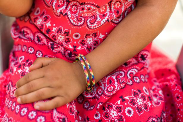 Help keep the bugs at bay with this colorful citronella infused bracelet!