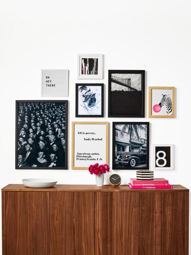 Create a Black and White Gallery Wall