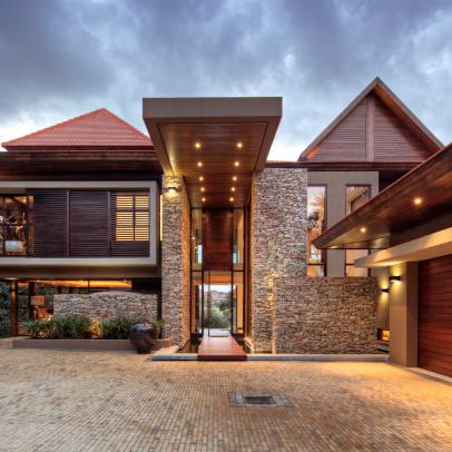 Rustic yet Contemporary South African Home