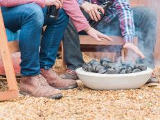 No room for a fire pit? Make an easy concrete fire bowl that fits in a backyard of any size.