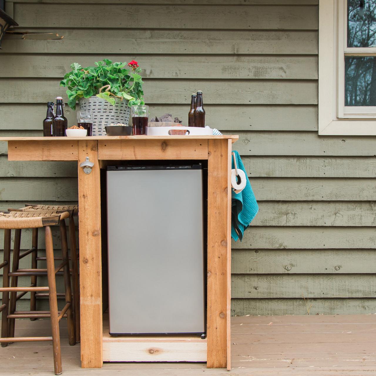 How To Make A Buffet - That Holds A Mini-Fridge — the Awesome Orange