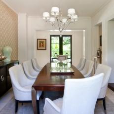 Stylish, Functional Dining Room with Seating for Eight