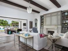 See how interior designer Raegan Ford layered neutral furnishings, patterned accents and hints of color to create a sophisticated family home for a client in Paradise Valley, Ariz.