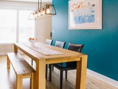 Colorful Dining Room Where Modern Meets Rustic