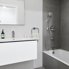 Neutral, Modern Bathroom Facelift