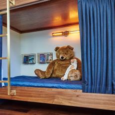 Private Bunk Beds in Boys' Room 