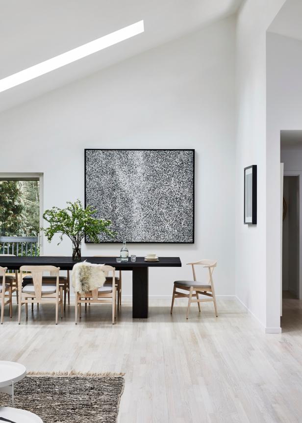 Patio Access From Sliding Glass Door In Modern Dining Room Hgtv