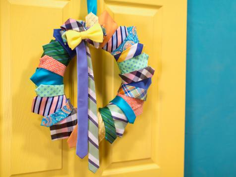 How to Make a Necktie Wreath