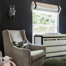 Details Create a Soft Aesthetic in Black and White Nursery
