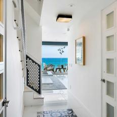 Entryway of Modern Malibu Beach House