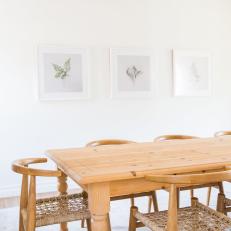 Dining Room With Wood Table