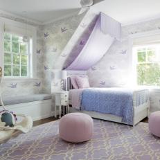 Eclectic Girl's Bedroom is Playful, Serene