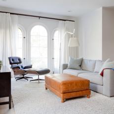 Comfy Wool Rug Defines Neutral Living Room Space