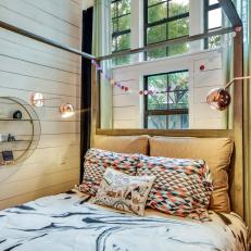 Canopy Bed in Eclectic Teen Bedroom