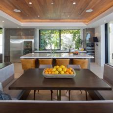 Eat-In Modern Kitchen With Banquette